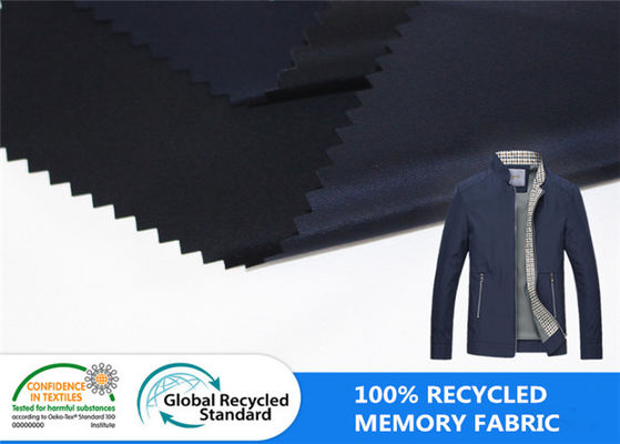 100% ανακυκλωμένη πλαστική μνήμη πολυεστέρα μπουκαλιών όπως το απωθητικό ύφασμα χειμερινών σακακιών νερού