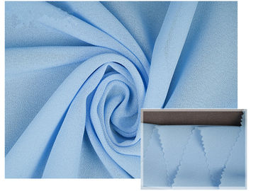 100% μαλακό ανοικτό μπλε ύφασμα σιφόν πολυεστέρα αναπνεύσιμο για το θερινά φόρεμα/τα εσώρουχα