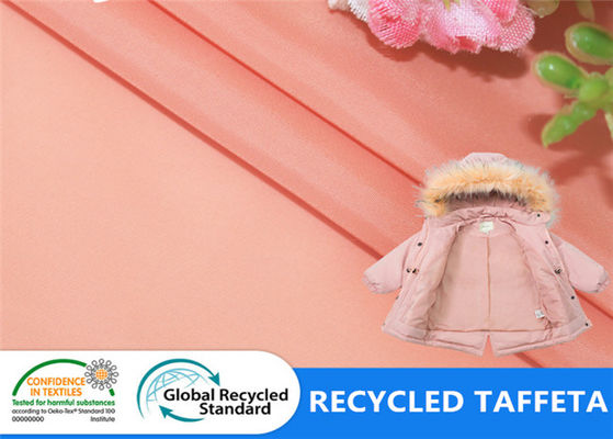 Ανακυκλωμένο πλαστικό ύφασμα μπουκαλιών επένδυσης 300T σακακιών Taffeta